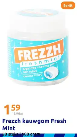 Action Frezzh kauwgom Fresh Mint aanbieding