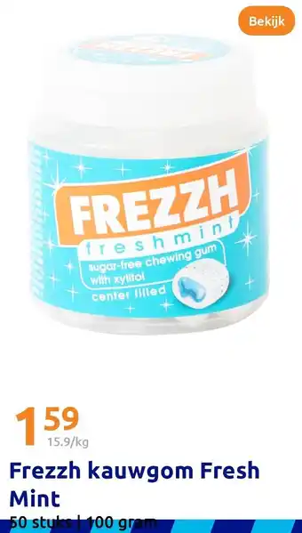 Action Frezzh kauwgom Fresh Mint aanbieding