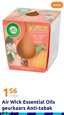 Action Air Wick Essential Oils geurkaars Anti-tabak aanbieding