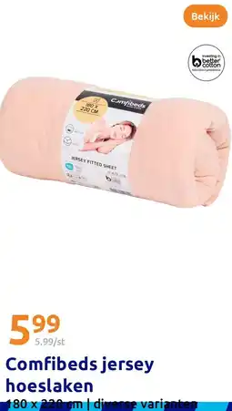 Action Comfibeds jersey hoeslaken aanbieding