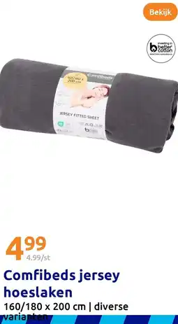 Action Comfibeds jersey hoeslaken aanbieding