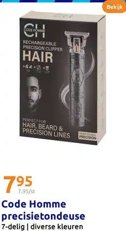 Action Code Homme precisietondeuse aanbieding