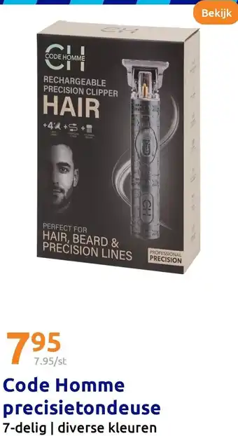 Action Code Homme precisietondeuse aanbieding
