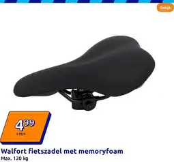 Action Walfort fietszadel met memoryfoam aanbieding