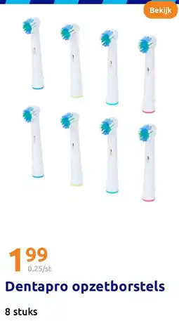 Action Dentapro opzetborstels aanbieding
