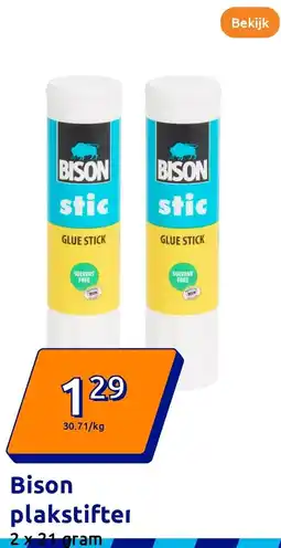Action Bison plakstiftel aanbieding