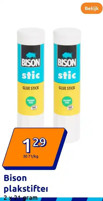 Action Bison plakstiftel aanbieding