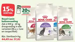 Maxi Zoo Royal Canin kattenvoeding aanbieding