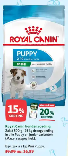 Maxi Zoo Royal Canin hondenvoeding aanbieding