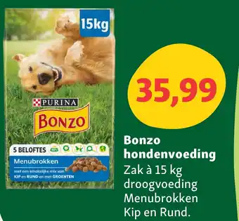 Maxi Zoo Bonzo hondenvoeding aanbieding