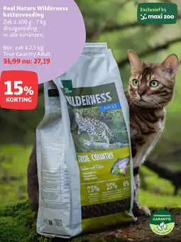 Maxi Zoo Real Nature Wilderness kattenvoeding aanbieding