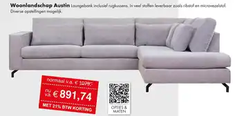 Woonsquare Woonlandschap Austin aanbieding