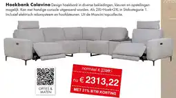 Woonsquare Hoekbank Calavino aanbieding