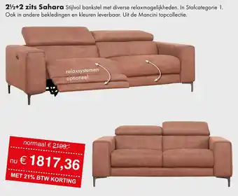 Woonsquare 2+2 zits Sahara aanbieding
