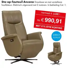 Woonsquare Sta-op-fauteuil Ancona aanbieding