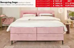 Woonsquare Boxspring Saga aanbieding