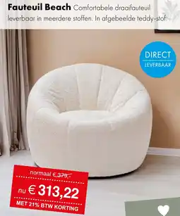 Woonsquare Fauteuil Beach aanbieding