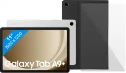 Coolblue Samsung Galaxy Tab A9 Plus 11 inch 6GB/128GB Wifi Zilver + Beschermpakket aanbieding