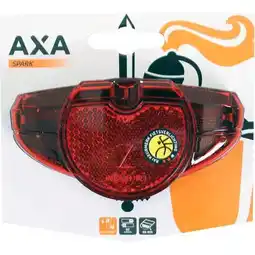 ANWB Axa achterlicht Spark batterij 50/80mm Rood aanbieding