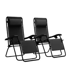 ANWB Lifegoods Opvouwbare Tuinstoelen Zwart aanbieding