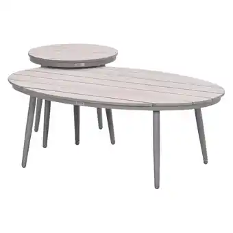 ANWB Garden Impressions Lucas Bijzettafels Taupe aanbieding