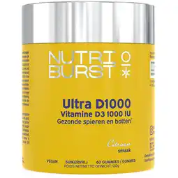 Holland & Barrett Nutriburst Ultra D1000 Vitamine D3 1000 IU - 60 gummies aanbieding