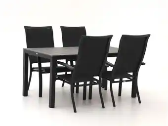 Kees Smit Bellagio Lugo/Fidenza 160cm dining tuinset 5-delig stapelbaar aanbieding