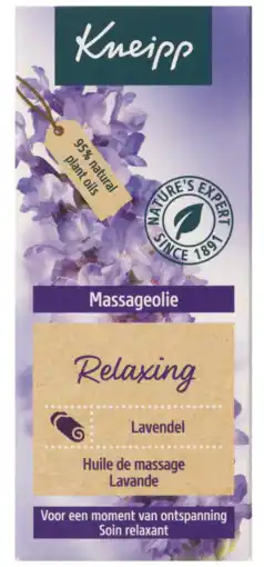 De Online Drogist Kneipp Relaxing Lavendel Massage Olie Mini aanbieding