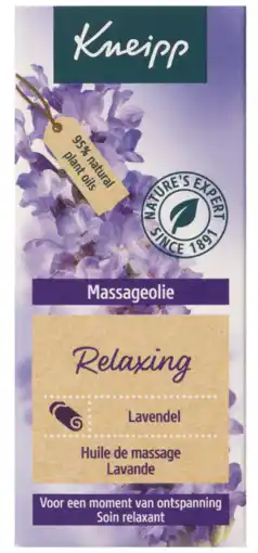 De Online Drogist Kneipp Relaxing Lavendel Massage Olie Mini aanbieding