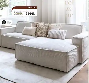 Xooon COLMAR 2-ZITS + LONGCHAIR aanbieding