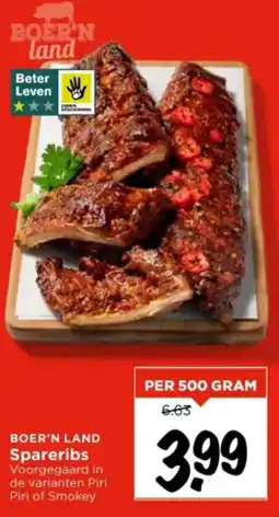 Vomar Voordeelmarkt BOER'N LAND Spareribs aanbieding