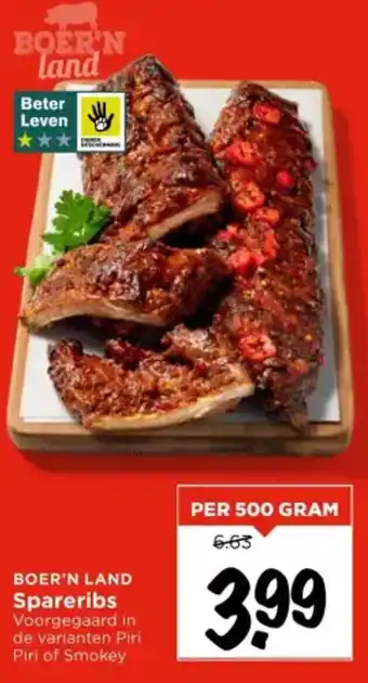 Vomar Voordeelmarkt BOER'N LAND Spareribs aanbieding