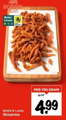 Vomar Voordeelmarkt BOER'N LAND Shoarma aanbieding