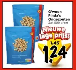 Vomar Voordeelmarkt G'woon Pinda's Ongezouten aanbieding