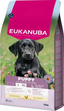 Pets Place Eukanuba Puppy Large Breed - Hondenbrokken - Kip 12 kg aanbieding