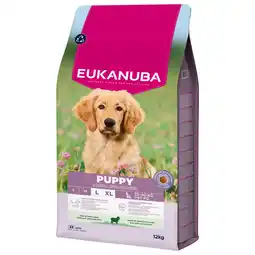 Pets Place Eukanuba Puppy Large Breed - Hondenbrokken - Lam Rijst 12 kg aanbieding