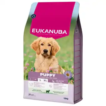 Pets Place Eukanuba Puppy Large Breed - Hondenbrokken - Lam Rijst 12 kg aanbieding