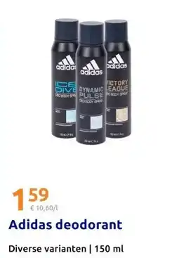 Action Adidas deodorant aanbieding