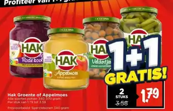 Vomar Voordeelmarkt Hak Groente of Appelmoes aanbieding