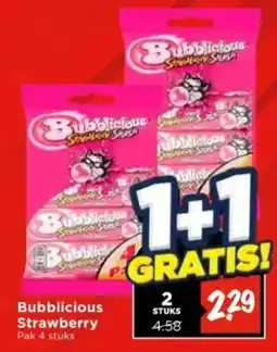 Vomar Voordeelmarkt Bubblicious Strawberry aanbieding