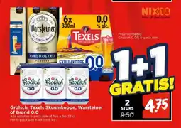 Vomar Voordeelmarkt Grolsch 0.0% 6-pack blik aanbieding