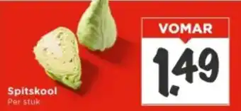Vomar Voordeelmarkt Spitskool aanbieding