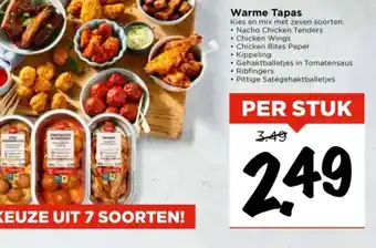 Vomar Voordeelmarkt Warme Tapas aanbieding