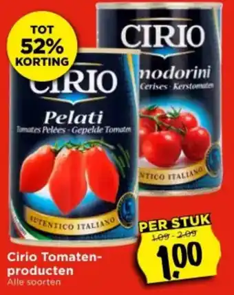 Vomar Voordeelmarkt Cirio Tomaten- producten aanbieding