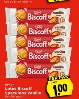 Vomar Voordeelmarkt Lotus Biscoff Speculoos Vanille aanbieding