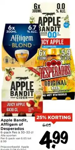 Vomar Voordeelmarkt Apple Bandit, Affligem of Desperados aanbieding