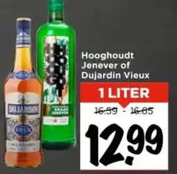 Vomar Voordeelmarkt Hooghoudt Jenever of Dujardin Vieux aanbieding