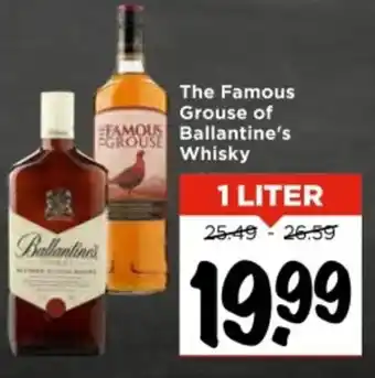 Vomar Voordeelmarkt The Famous Grouse of Ballantine's Whisky aanbieding