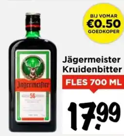 Vomar Voordeelmarkt Jägermeister Kruidenbitter aanbieding