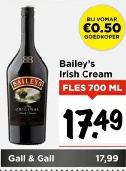 Vomar Voordeelmarkt Bailey's Irish Cream aanbieding